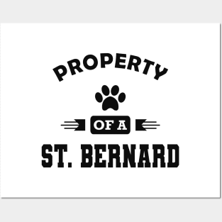 St. Bernard Dog - Property of a St. Bernard Posters and Art